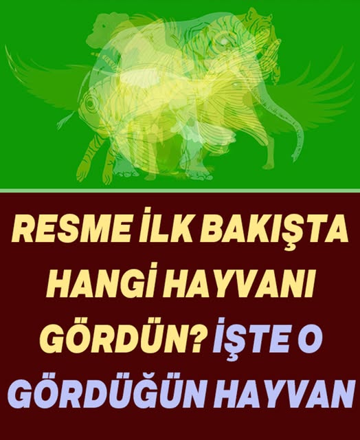 Resimde Gördüğün İlk Hayvan, Karakterini Ortaya Çıkaracak - 1