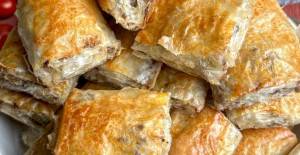 Baklavalık Yufkadan Kıymalı Çıtır Börek Tarifi