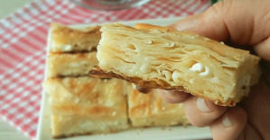 SU BÖREĞİ TADINDA TAVADA PEYNİRLİ BÖREK 