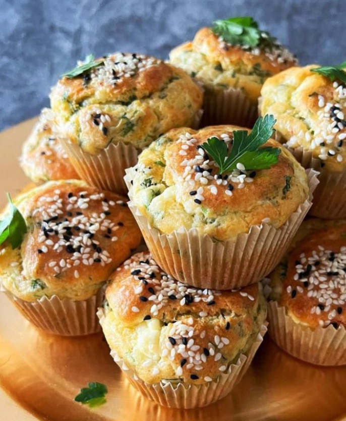 Beyaz Peynirli Muffinler - 1