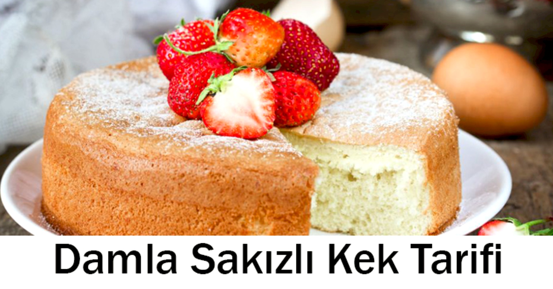 Damla Sakızlı Kek Tarifi - 1