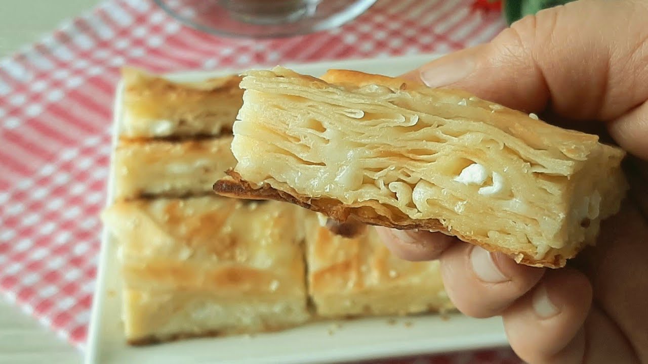 SU BÖREĞİ TADINDA TAVADA PEYNİRLİ BÖREK  - 1