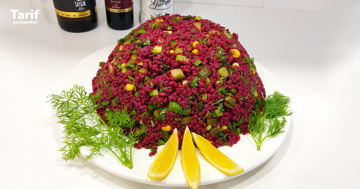 Nefis Şalgamlı Bulgur Salatası Tarifi - 2